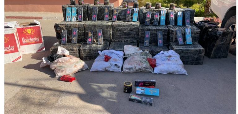 مغرب تايمز - " كيف وصلت أكادير " حجز كميات من التبغ والمعسل بعد مطارة هوليودية بآشتوكة