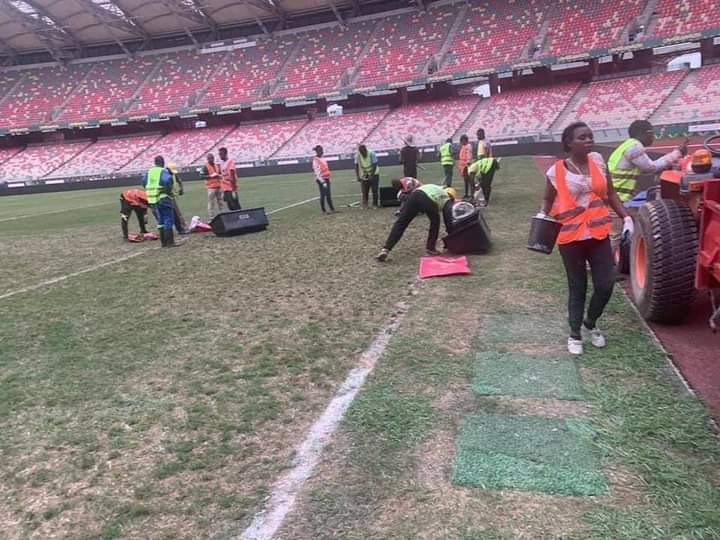 مغرب تايمز - حالة كارثية لملعب " جابوما " بالكاميرون