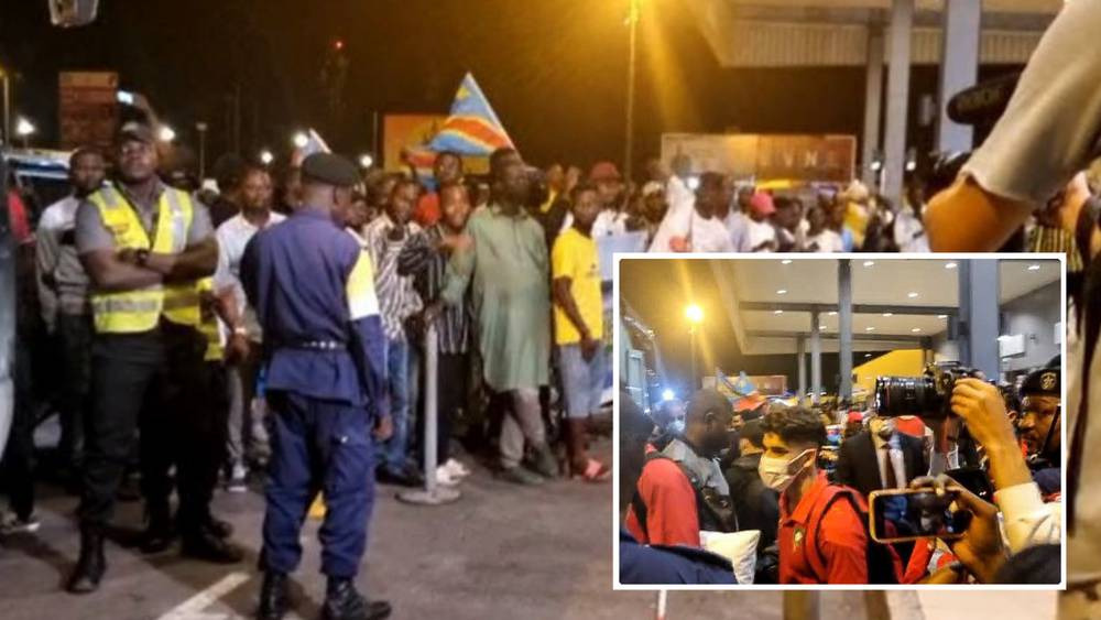 مغرب تايمز - الجماهير الكونغولية "تهاجم" بعثة المنتخب الوطني