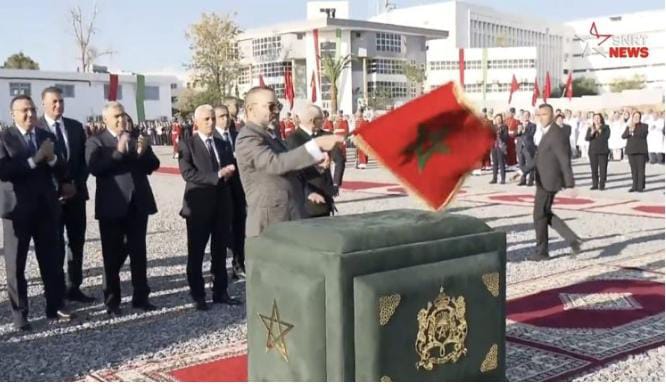 مغرب تايمز - الملك يعطي إنطلاقة بناء مستشفى بالف سرير بالرباط