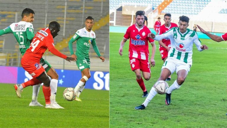 مغرب تايمز - الوداد تفصله نقطة على التتويج والرجاء يؤزم وضعية الحسنية